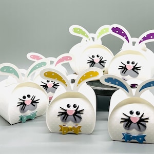 Easter bunny treat box - School easter party favors - Easter bunny basket stuffers - Easter gifts for kids  - Easter bunny keepsake box