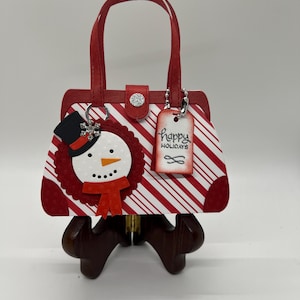 Handmade Christmas Gift Card Holder, Holiday Paper Purse Treat Bag image 2