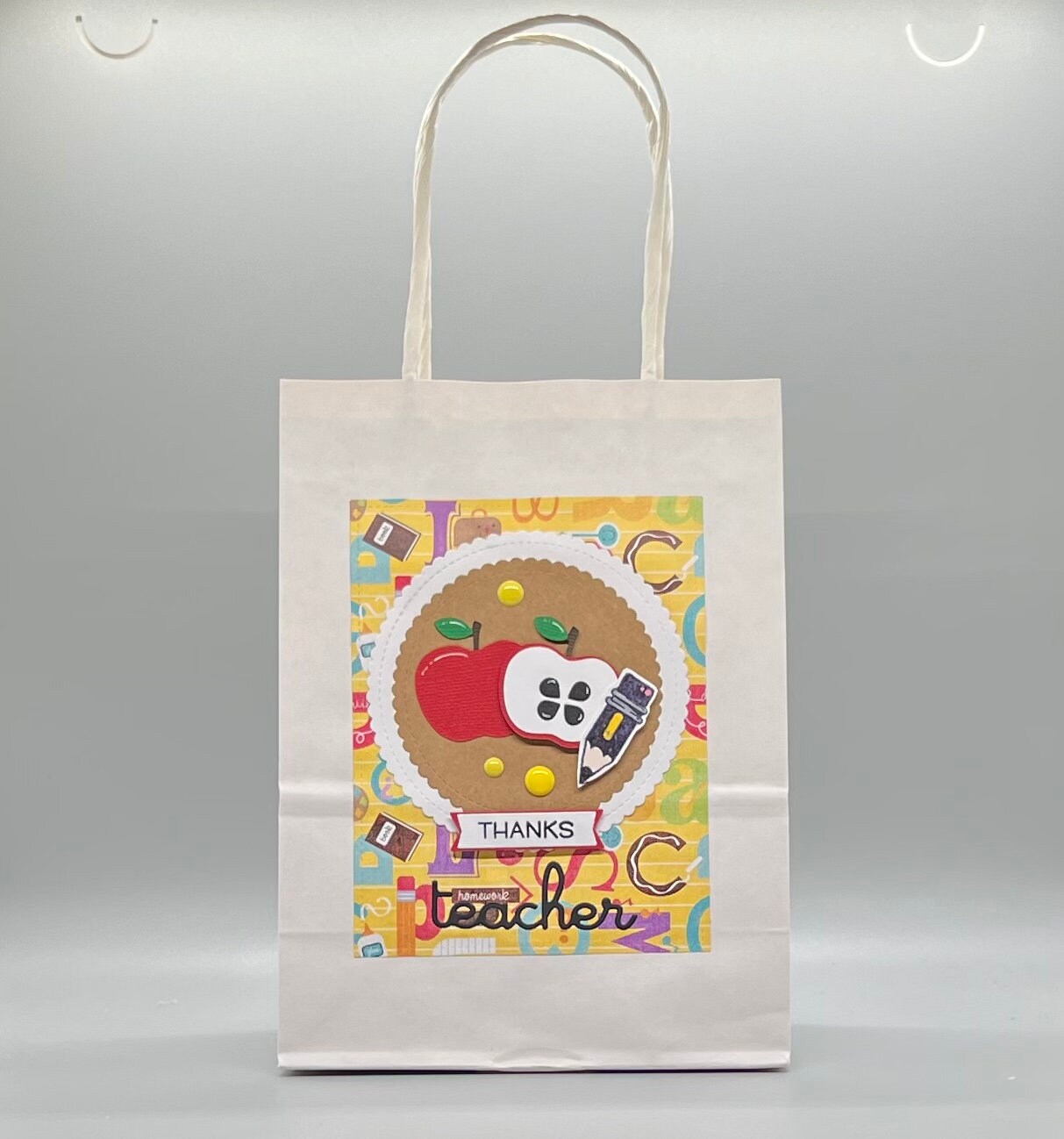 Teacher Appreciation Gift Bag: Handmade School Decoration - Etsy