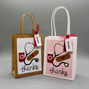 Handmade Nurse Appreciation Favor Bag: Healthcare Gift Bag