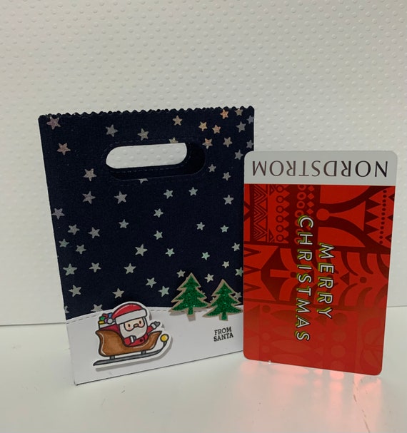 small christmas paper bolsas