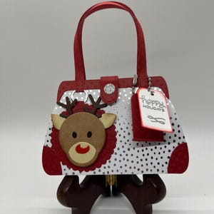 Handmade Christmas Gift Card Holder, Holiday Paper Purse Treat Bag image 3