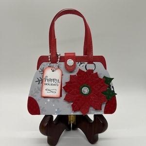 Handmade Christmas Gift Card Holder, Holiday Paper Purse Treat Bag image 6