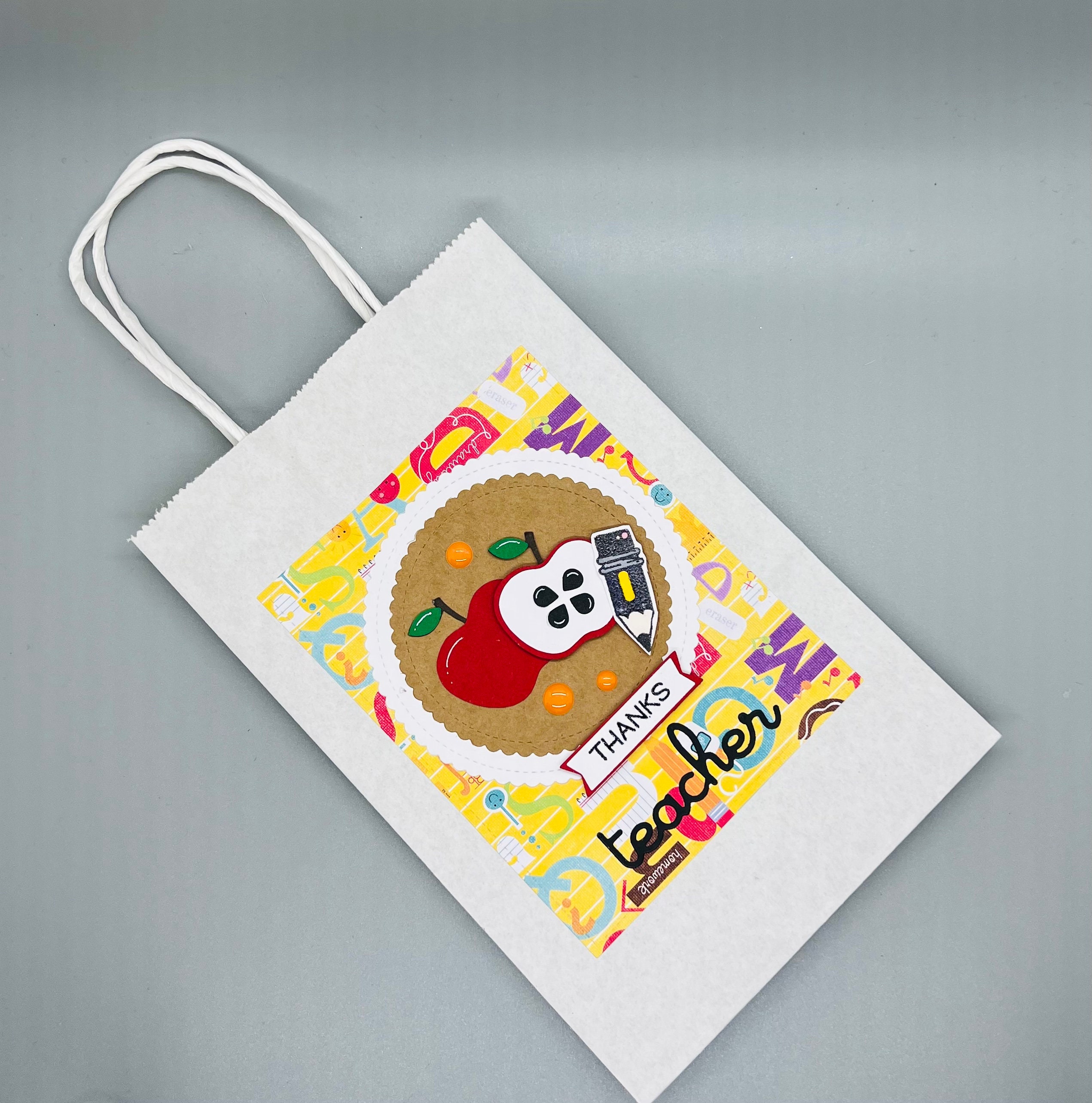 Teacher Appreciation Gift Bag: Handmade School Decoration - Etsy
