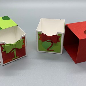 Christmas advent calendar boxes Handmade advent calendar Advent calendar decor Advent calendar for family Christmas advent activity image 6