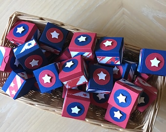 Handmade Fourth of July Treat Boxes: Patriotic Party Favors