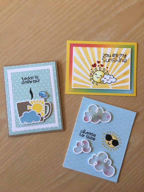 Encouragement Cards Handmade Cards of Encouragement Bright Etsy