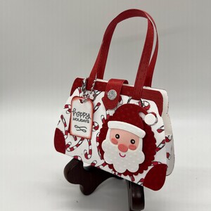 Handmade Christmas Gift Card Holder, Holiday Paper Purse Treat Bag image 4