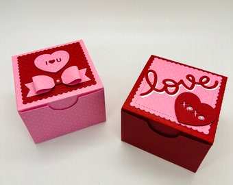 Chocolate paper box, Valentine's gift box, Valentines treat box, Valentines chocolate box, Candy box for Valentines
