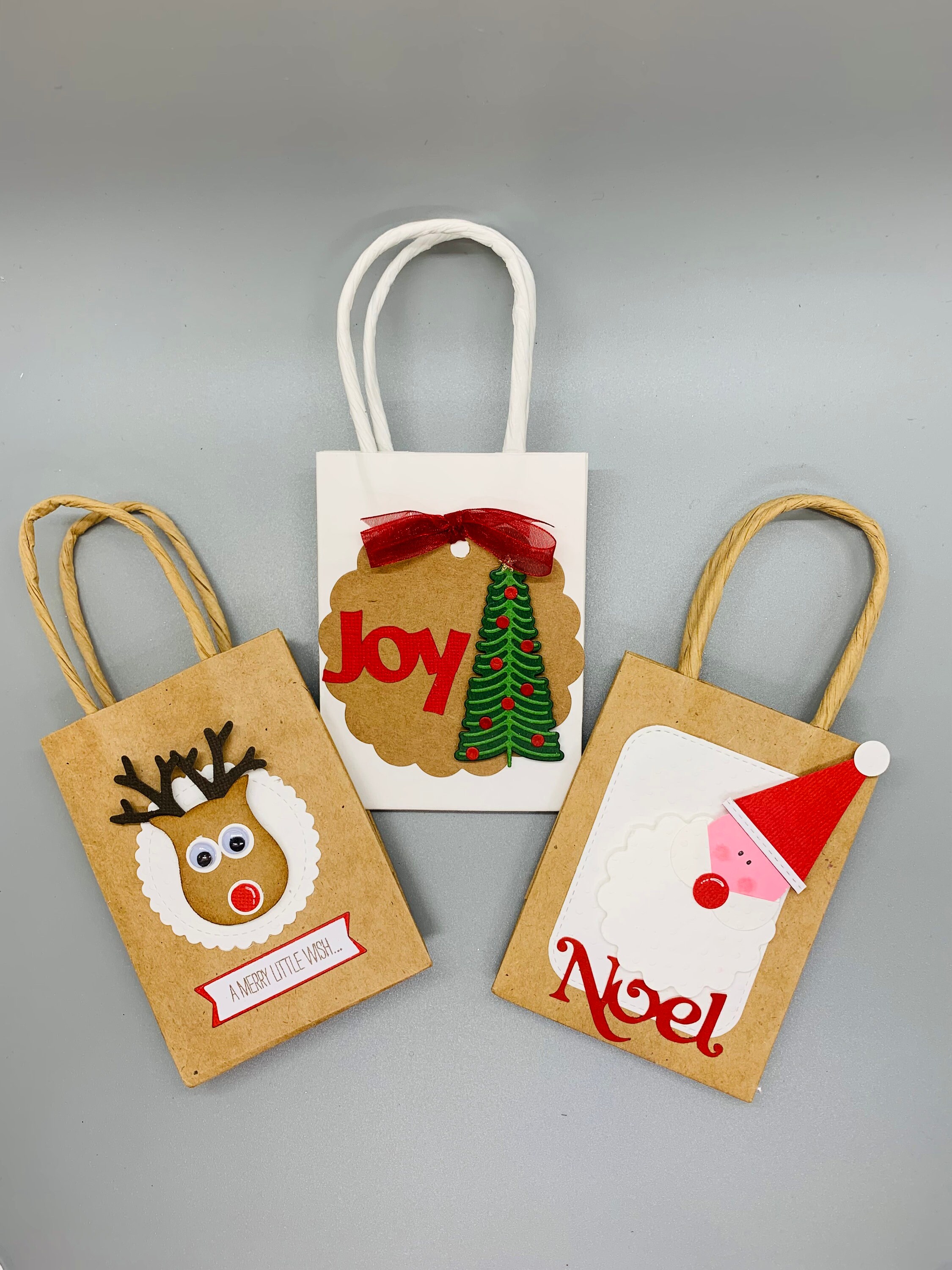 Christmas Mini Paper Gift Bags Secret Santa Gift Ideas Handmade Christmas Gift  Bags Christmas Party Gift Bags Gift Exchange 