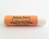 Organic Cinnamon Lip Balm, Beeswax Coconut Oil Lip Balm, Shea Butter, Aloe Vera, Essential Oils, Non Toxic, Hyposllergenic