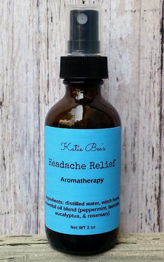 2 Oz Headache Relief Aromatherapy Room Spray Essential Oil Room Spray Room Mist Body Mist
