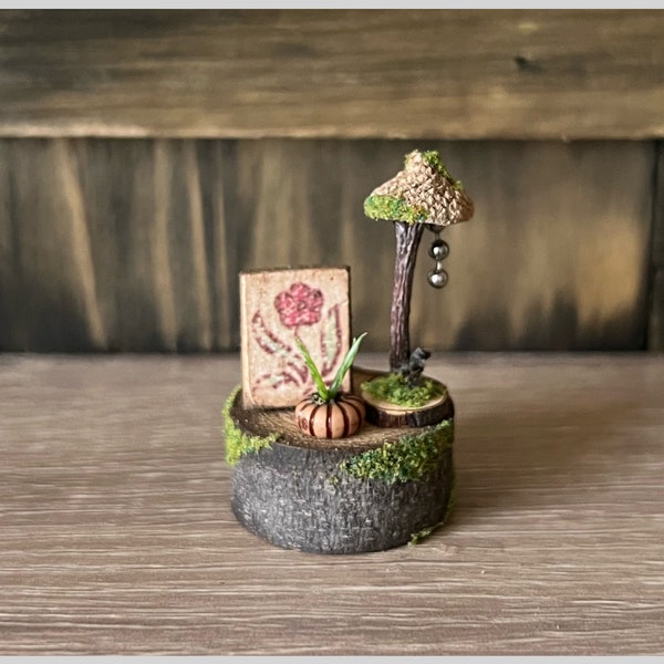 Fairy Garden House End Table & Accessories Collection Set