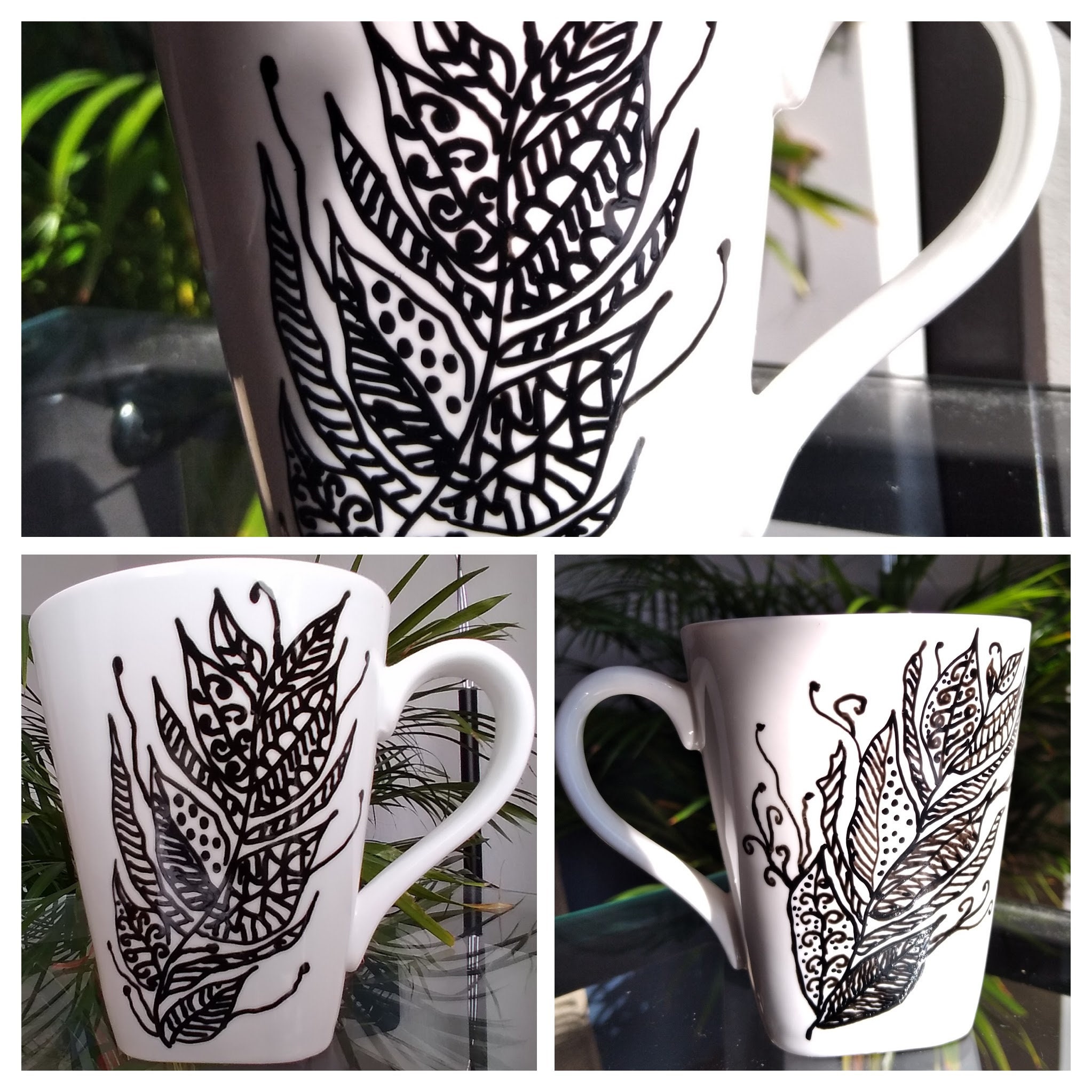 Hand Painted Mug | Une Tasse Peint A La Main