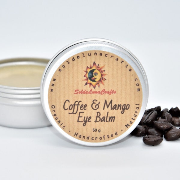 Coffee Mango Eye Balm - Coffee Oil - Vegan - Undereye -Natural Age Defying -Preservatives Free - Planet & Skin Friendly -Natural Ingredients