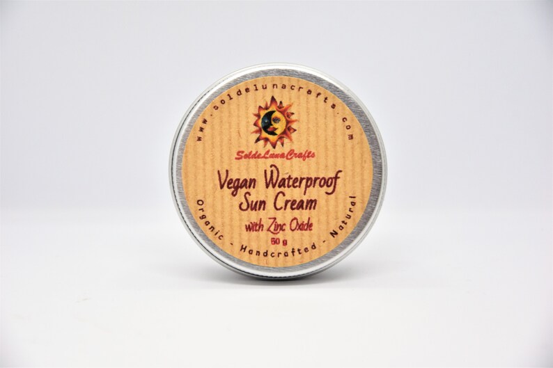 Vegan Waterproof Sunscreen Zinc Oxide Natural Organic Etsy