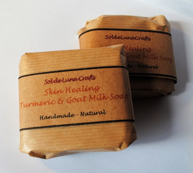 Turmeric & Goat Milk Soap Bar Soothing for Dry Skin Eczema Etsy