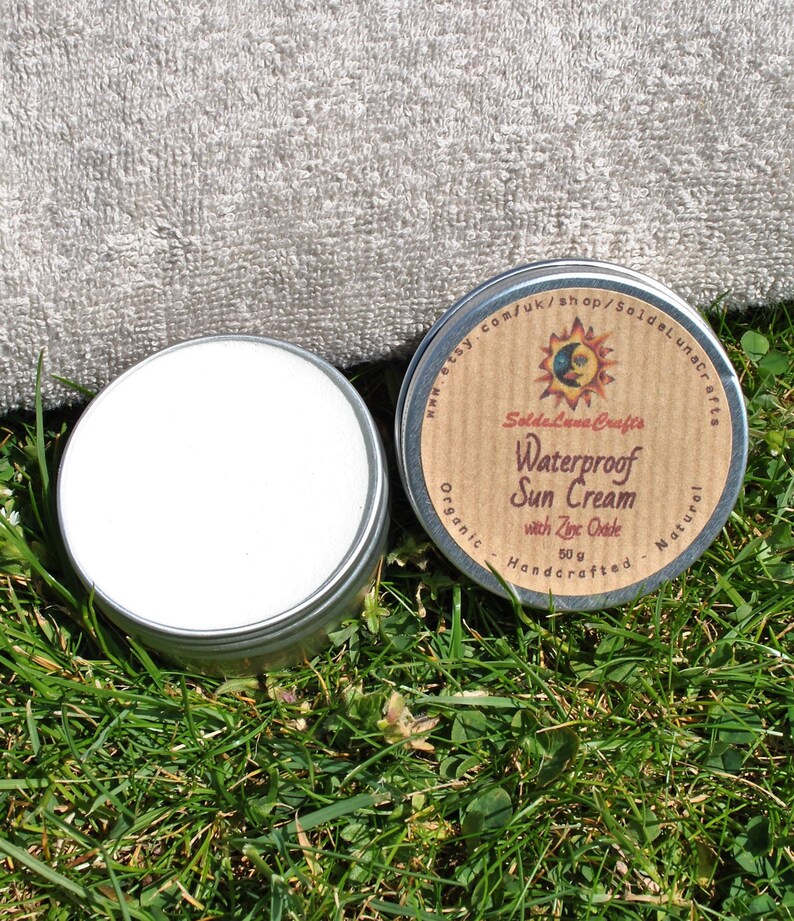 Waterproof Sunscreen Zinc Oxide Beeswax Natural Etsy