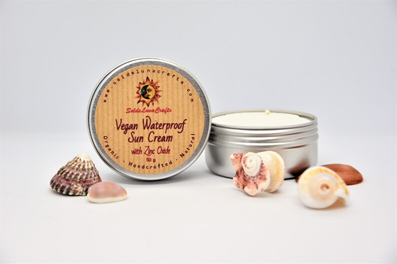 Vegan Waterproof Sunscreen Zinc Oxide Natural Organic Etsy