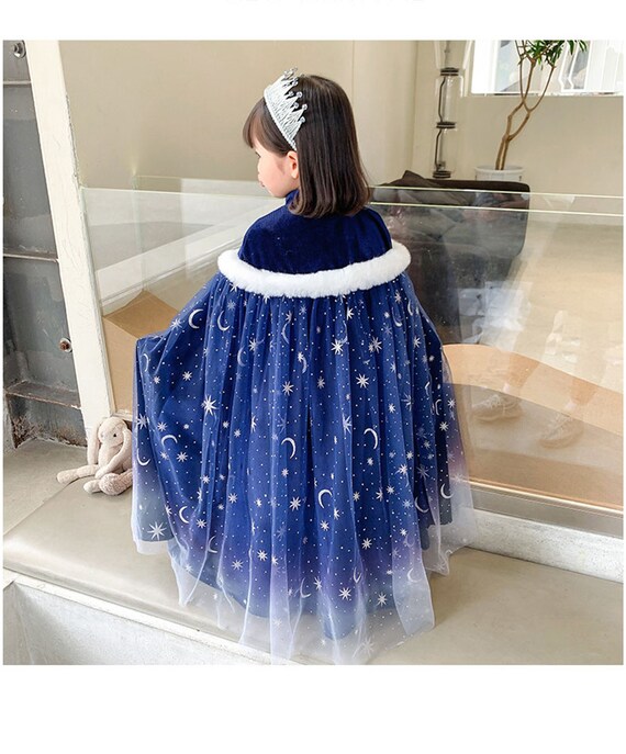 patrulje bliver nervøs Fremhævet New Girls Princess Cape Winter Fur Cape Kids Cape for Elsa - Etsy Israel