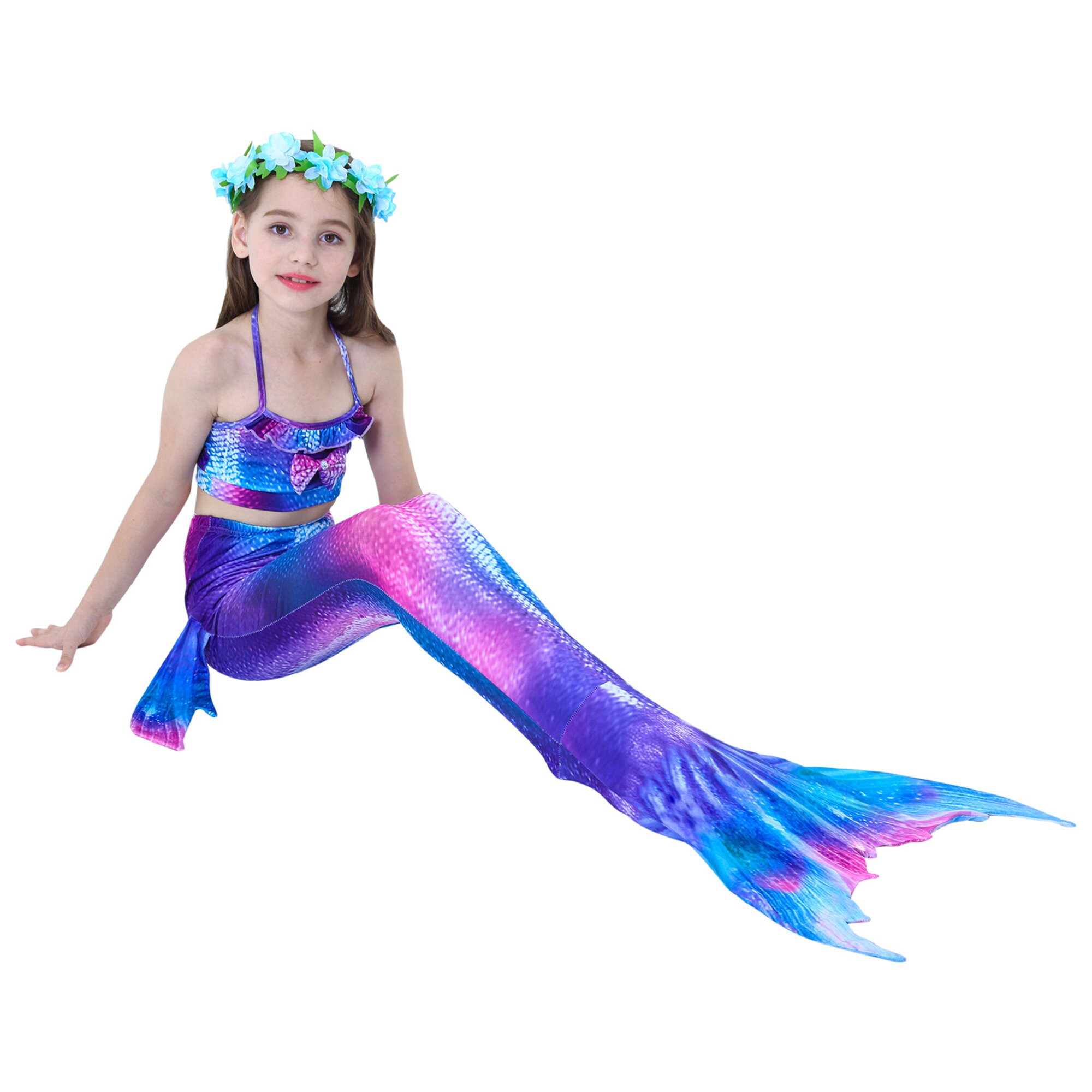 Girls Galaxy Mermaid Tail Dress Swimmable Mermaid Bathingsuits Etsy