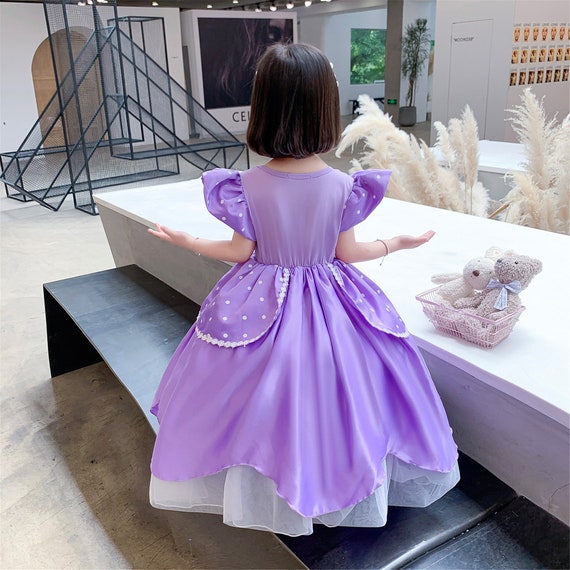 2022 nuevo vestido de princesa Sofia para niñas vestido de Etsy México