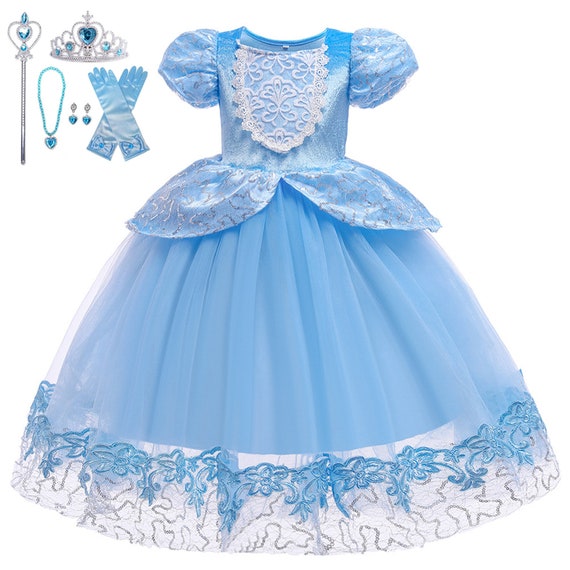 2022 vestido de princesa para niñas para Cenicienta princesa - Etsy España 2022 vestido de princesa para niñas para Cenicienta princesa - Etsy España