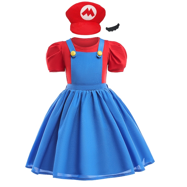 Mario Dress for Girls - Etsy Australia