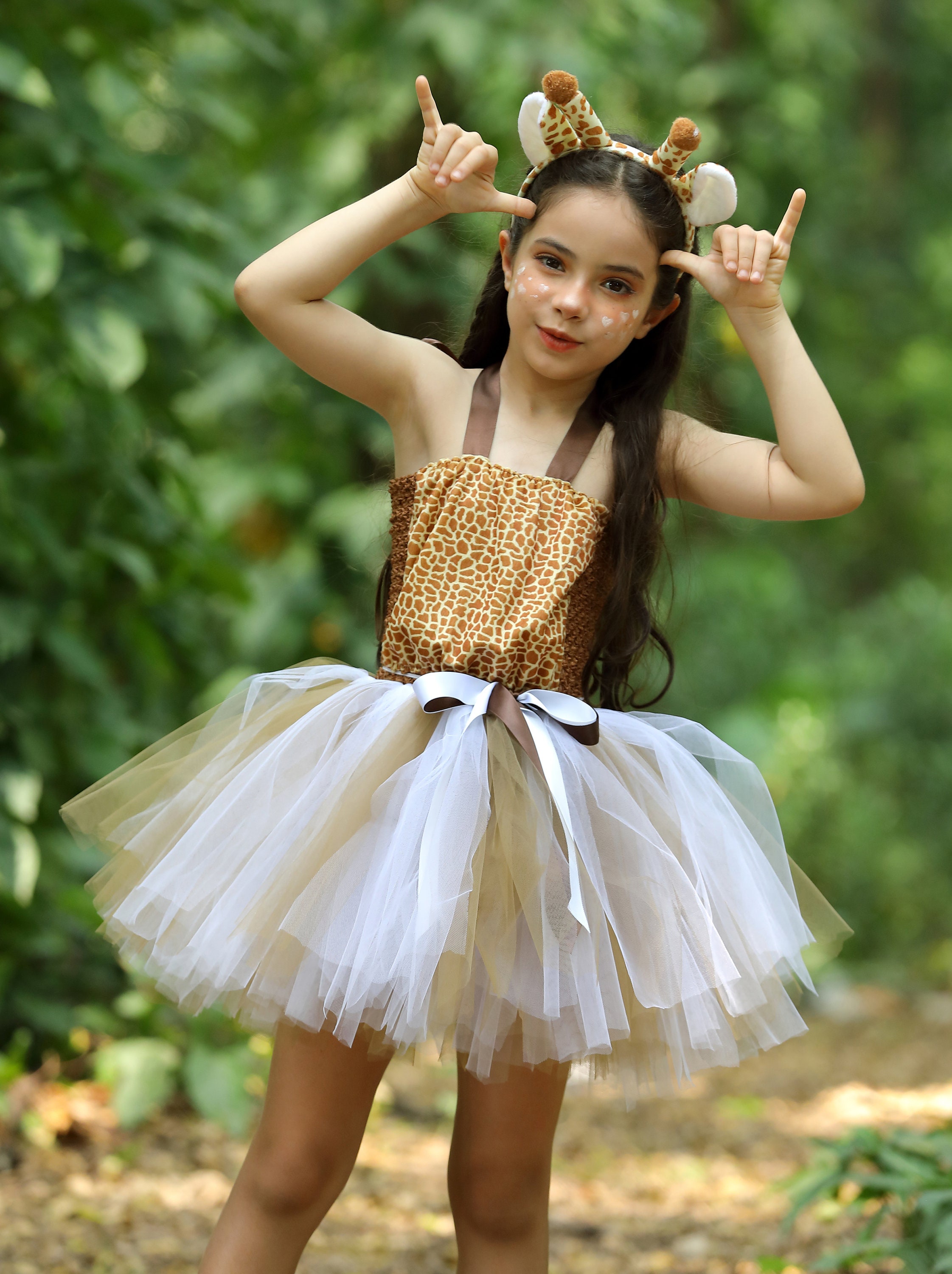 Girls Handmade Giraffe Tutu Dress Kids Jungle Wild Animal - Etsy Girls Handmade Giraffe Tutu Dress Kids Jungle Wild Animal - Etsy
