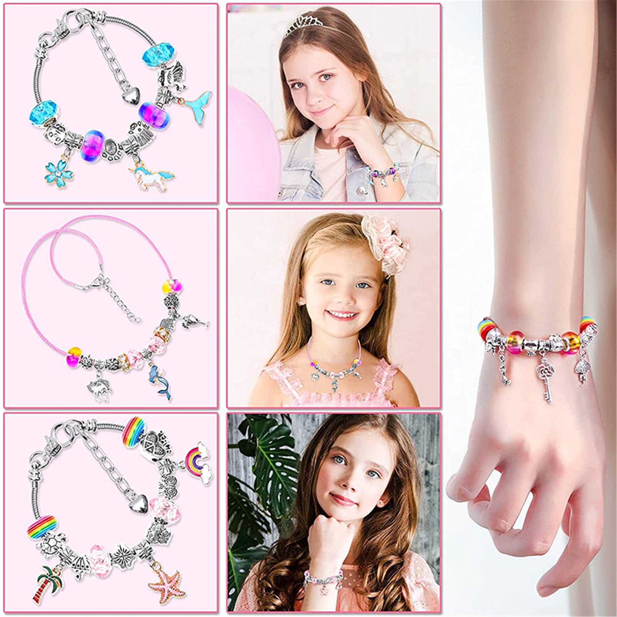 Girls DIY Charm Bracelet Making Kit DIY Jewelry Making Gift Etsy