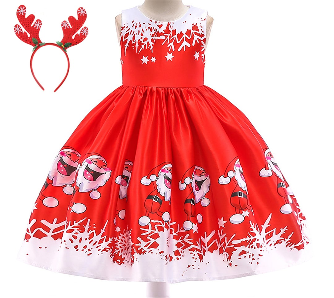 Girls Christmas Ugly Dress Christmas Party Dress Santa Dress Etsy Christmas Ugly Dress