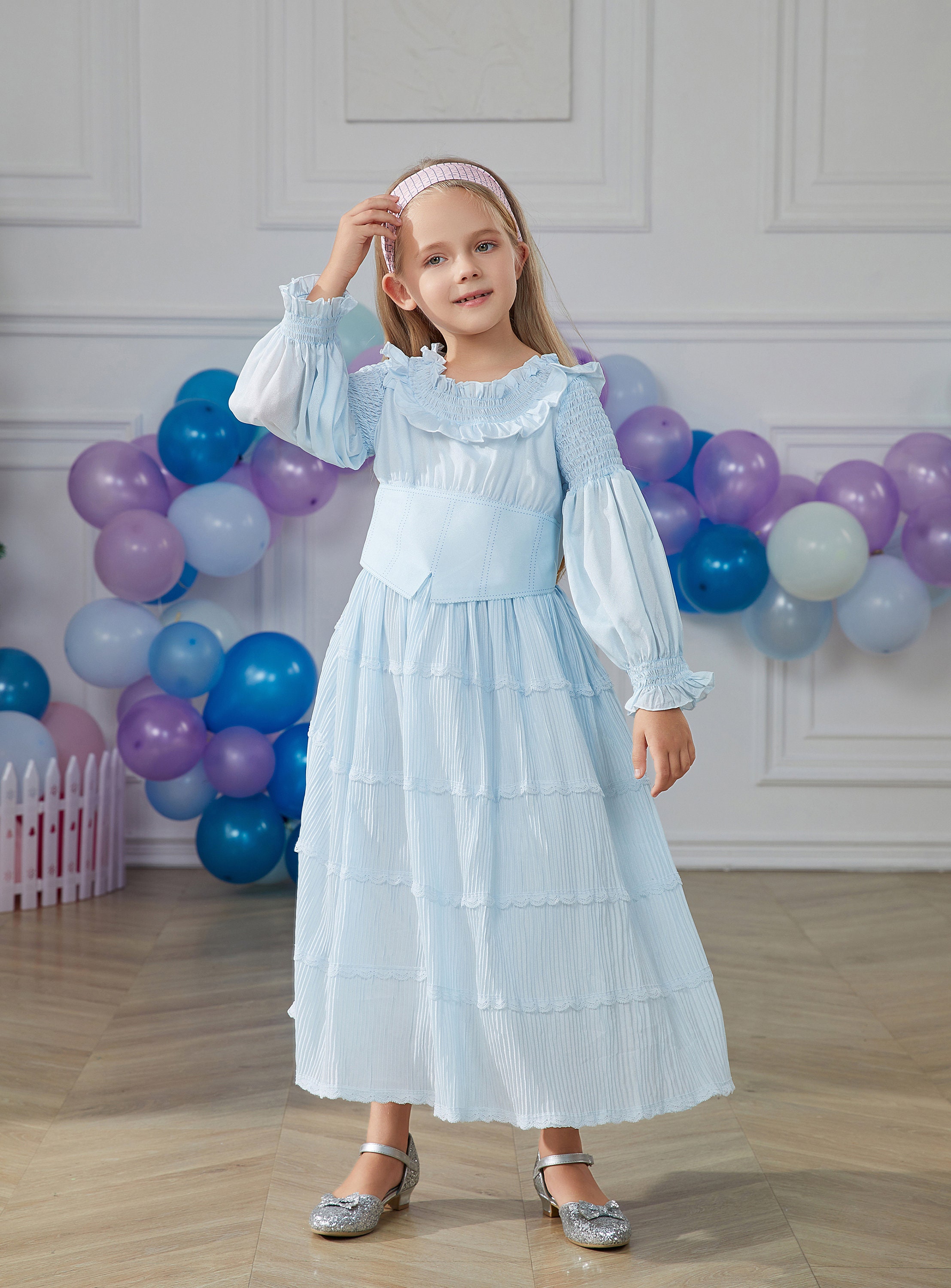 Déguisement robe princesse Anna vert foncé 5-6 ans