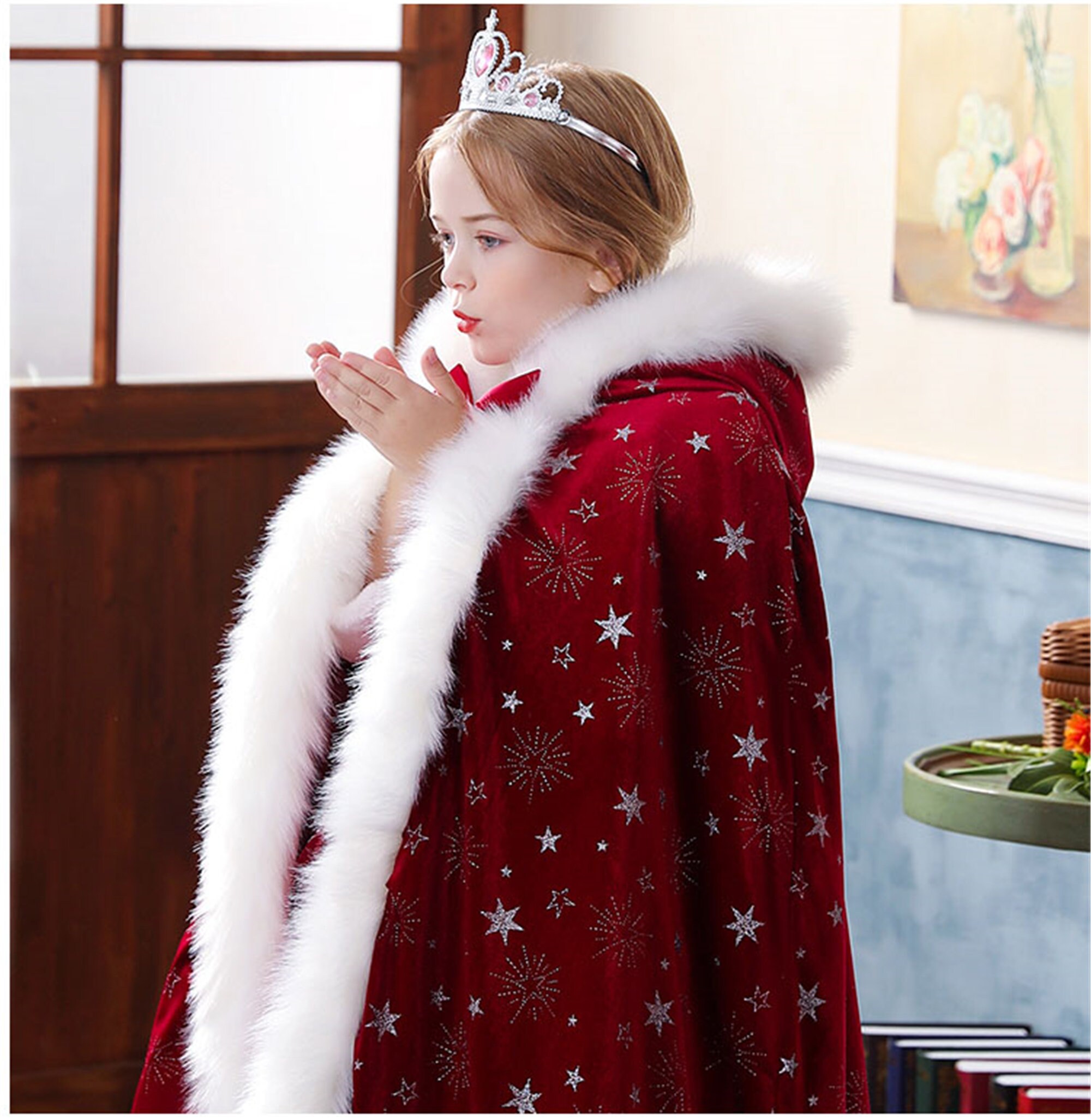 warm hooded cape