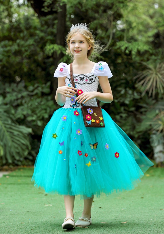 Déguisement d'Halloween fait main pour fille en robe tutu Mirabel pour  Encanto avec sac -  France