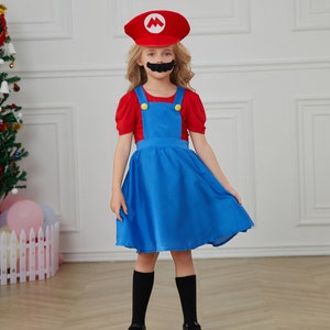 Déguisement Super Mario Bros, Déguisement Mario et Luigi Cosplay Halloween, Fête  d'anniversaire pour garçon MARIOBROS -  France