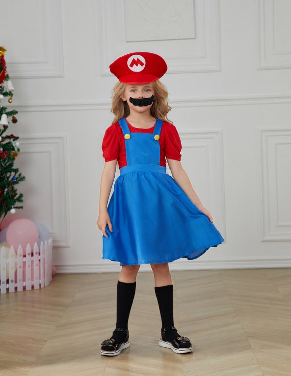 The Super Mario Bros. Movie Cat Mario Cosplay Costume Sleepwear Robe Party  Suit