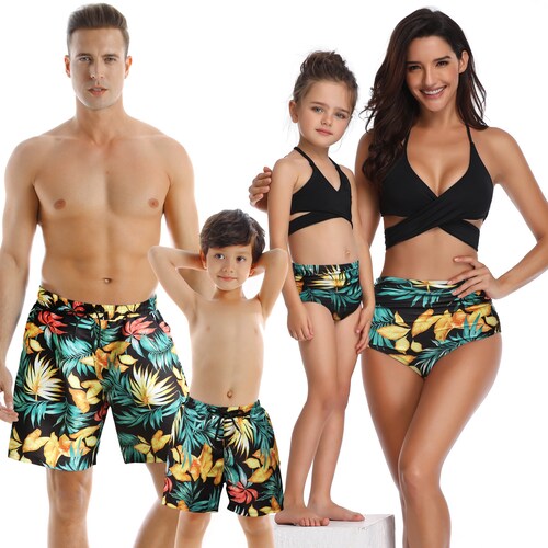 2021 Family Matching Swimwear Dad and 