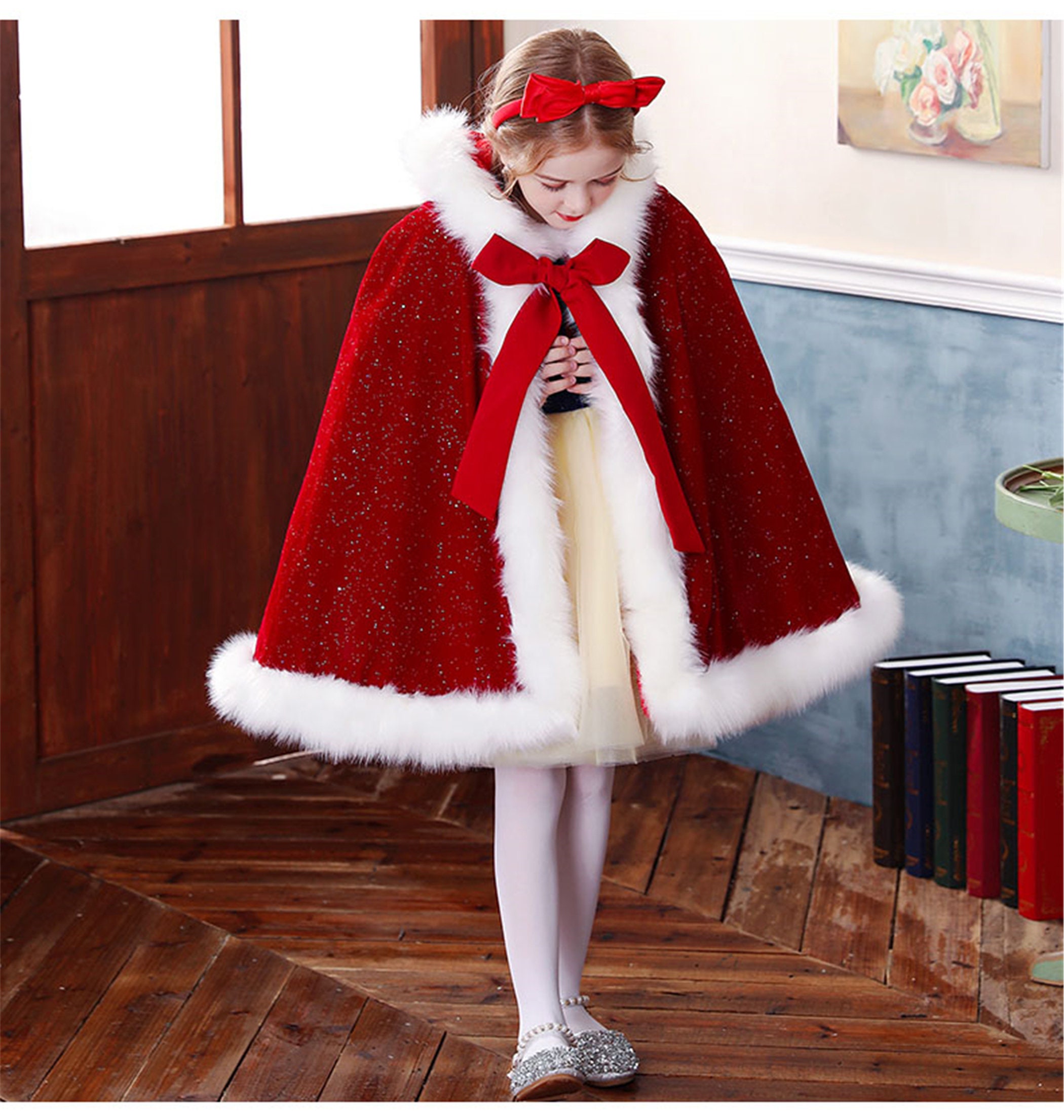 New Girls Warm Fur Thicken Cape Kids Cape for Dress up - Etsy