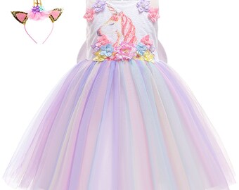 unicorn theme gown
