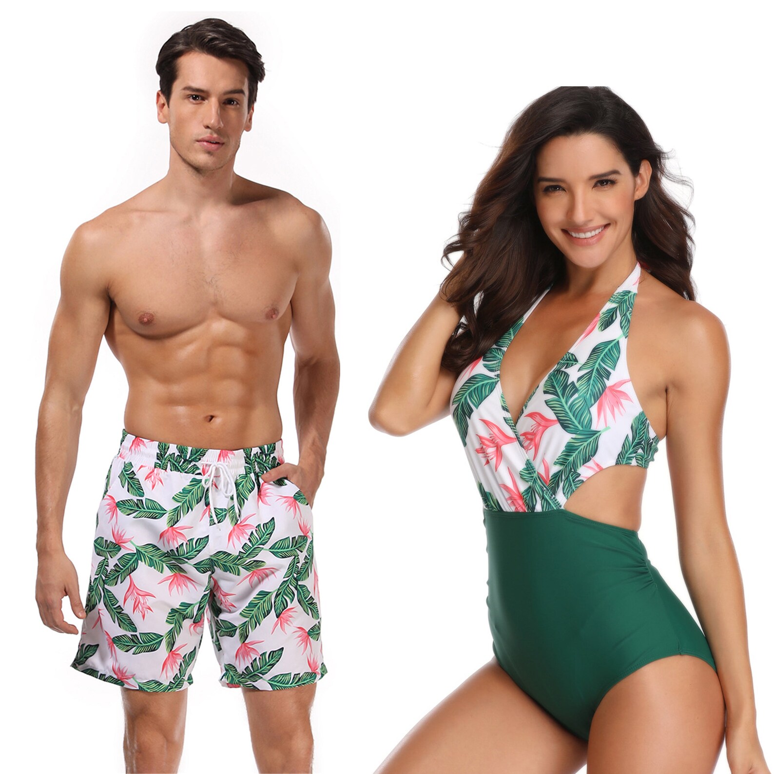 Couples' Matching Swimsuit Couples's Beach Wear Mens Etsy
