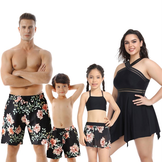 2023 Plus Size Family Matching Swimsuit Couples Swimwear Dad & Son Matching  Shorts Mum and Me Matching Bathingsuit XL-5XL -  Hong Kong