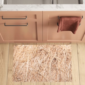 Bale of Hay Doormat - Rustic Straw Floor Mat - Barn or Farm Theme Home ...