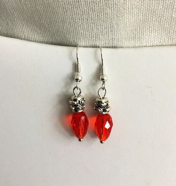 light up christmas bulb earrings