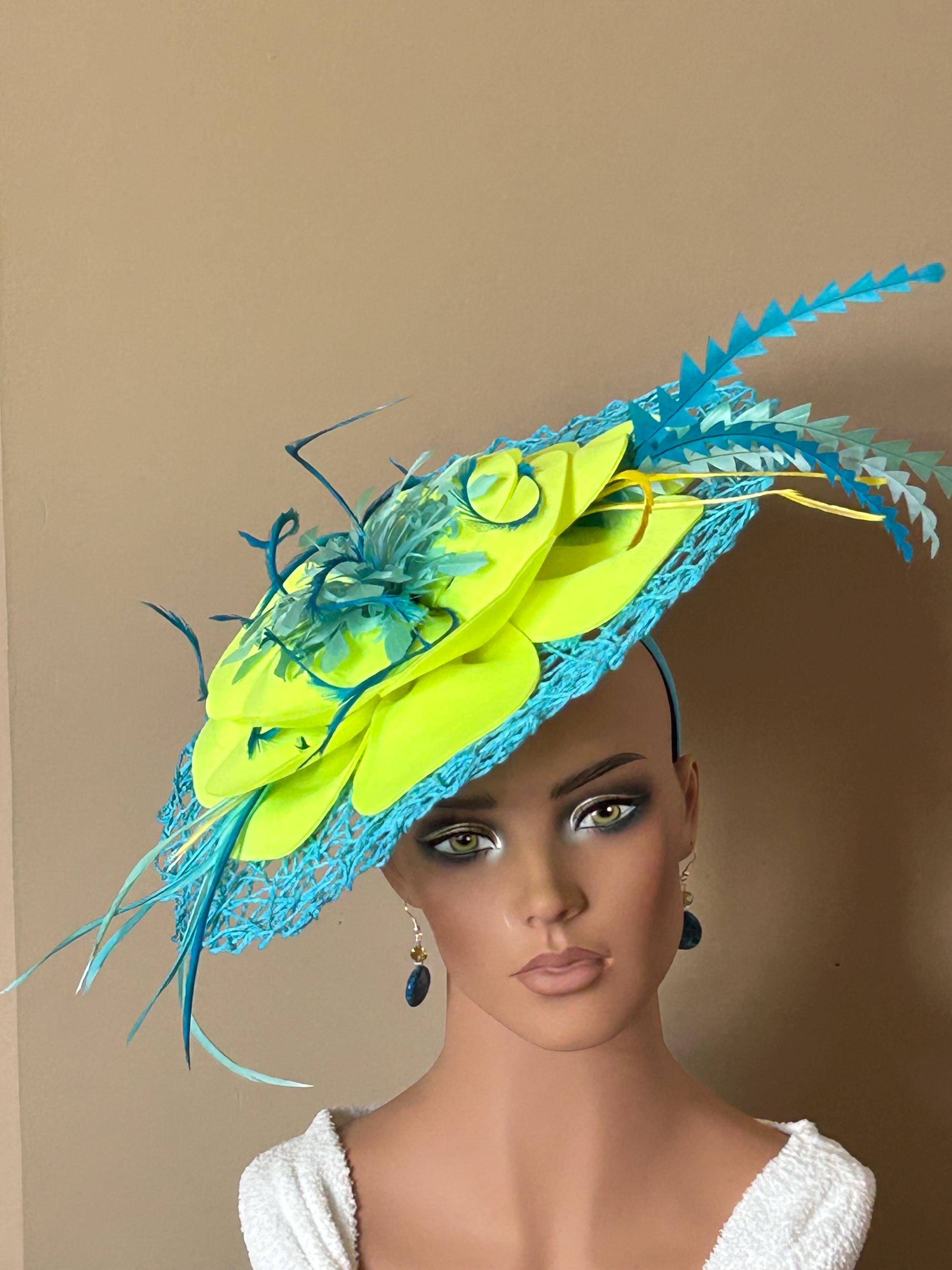 NEW! Lake Blue Fascinator Hat il_fullxfull.6842673097_35u5.jpg main image 2