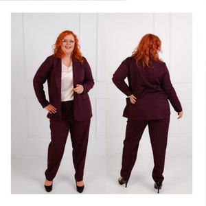 Traje pantalon mujer talla grande sales