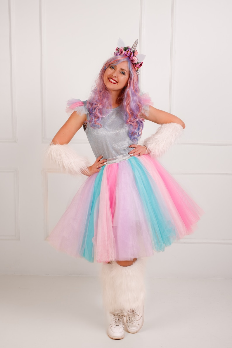 Unicorn Costume Adult Dress up Party Halloween Unicorn Tutu Dress