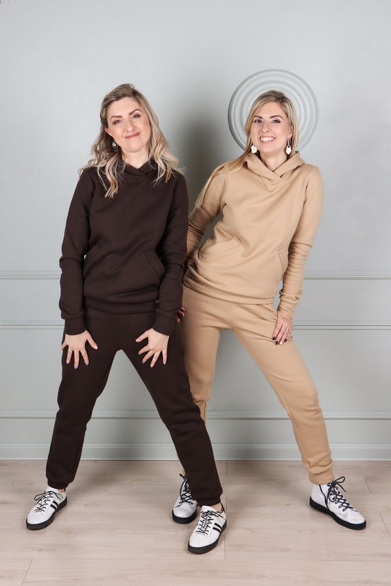 Jogger Set Women Hoodie Sweat Suit 