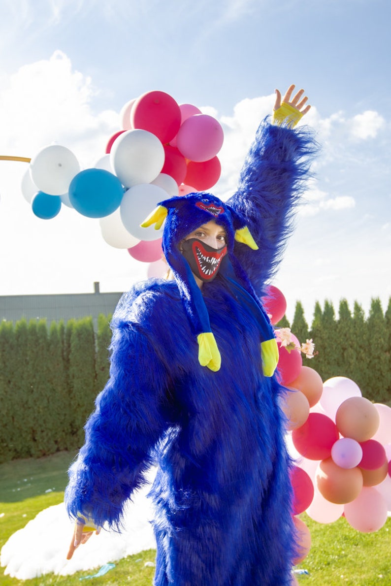 Huggy Wuggy Costume for Adults Poppy Playtime Furry Halloween - Etsy UK