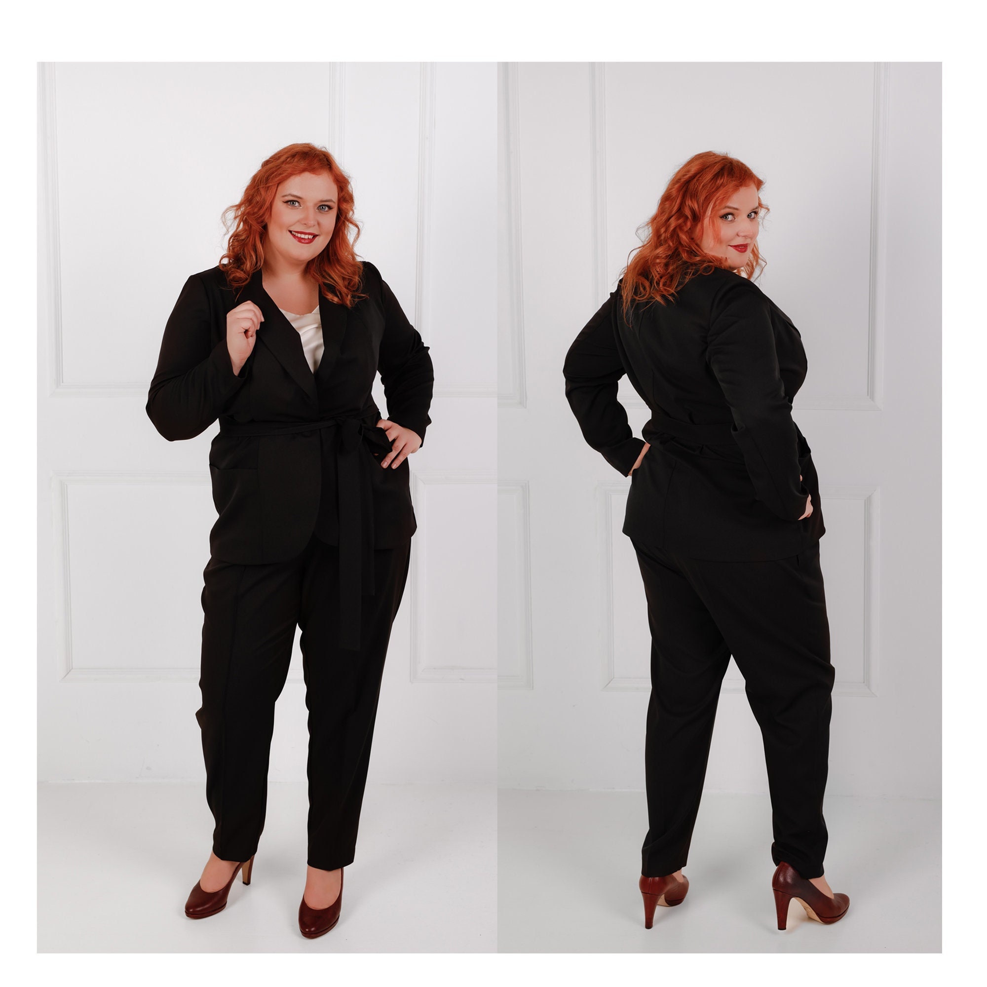 Pants Suits for Women plus Size Women Two-Piece Outfits Fashion