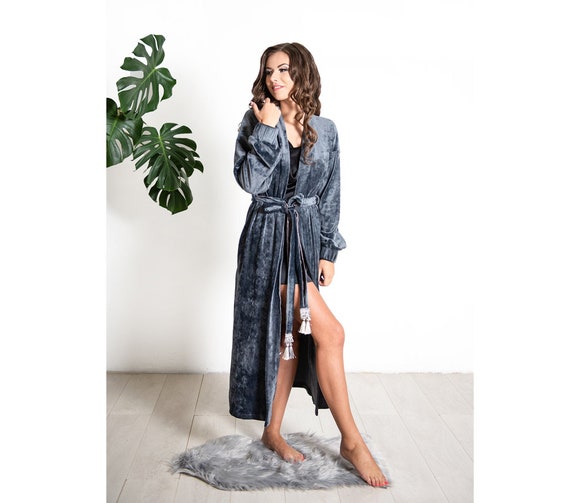 Buy > ladies long velour dressing gowns > in stock